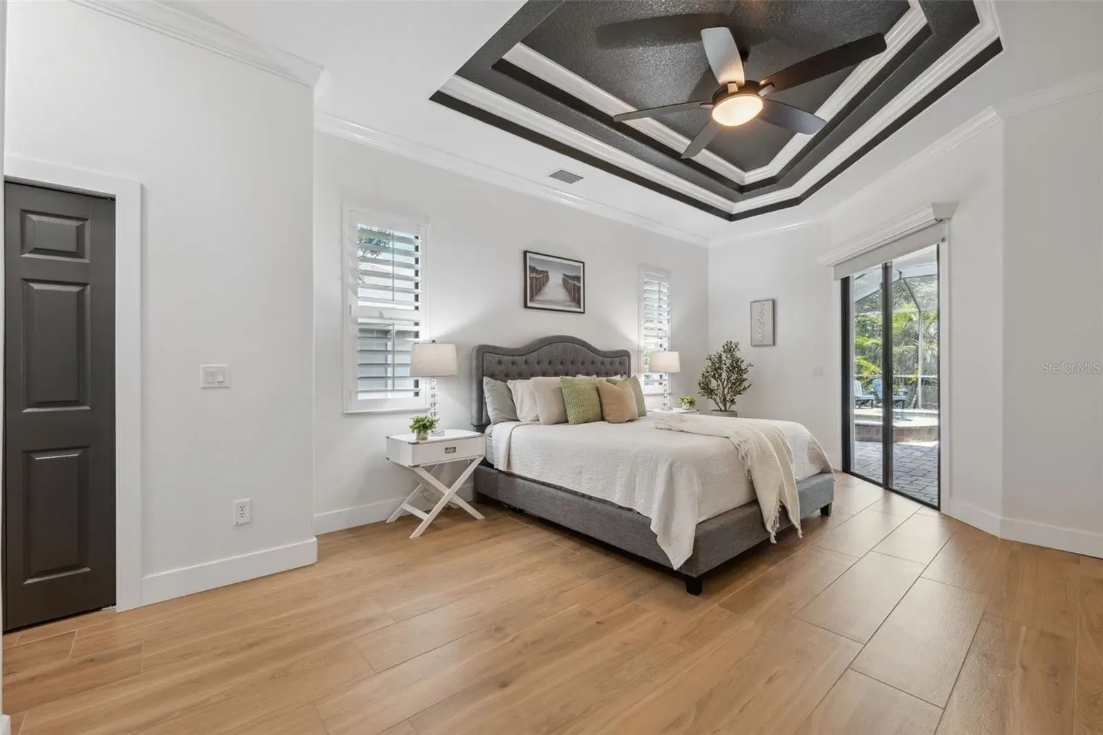 Master bedroom tile tray ceiling Holiday FL